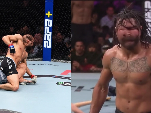 Diego Lopes stuns Jean Silva with spinning back elbow in Noche UFC thriller